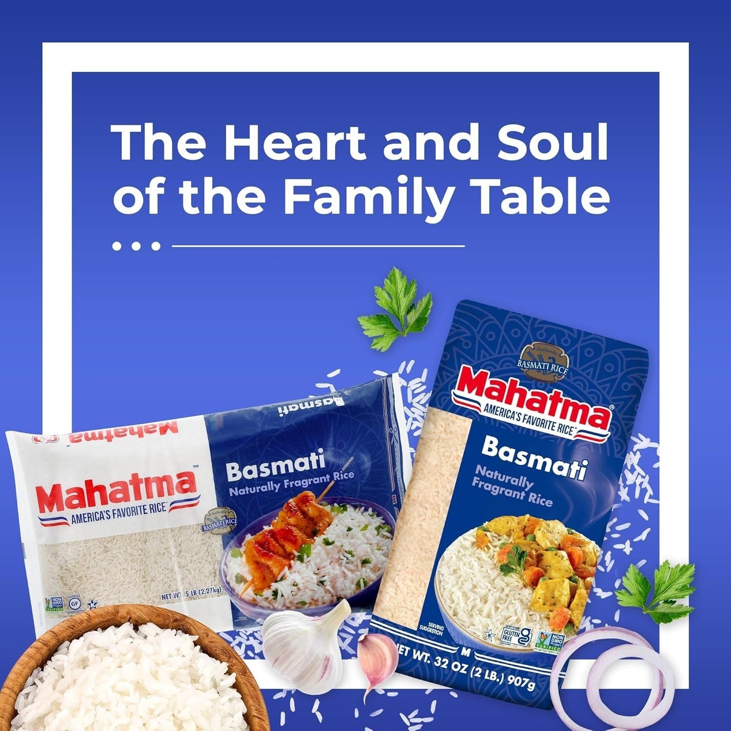 Indian Basmati Rice, 5Lb Bag of Rice, Fluffy, Floral, and Nutty-Flavored Rice, Stovetop or Microwave Rice
