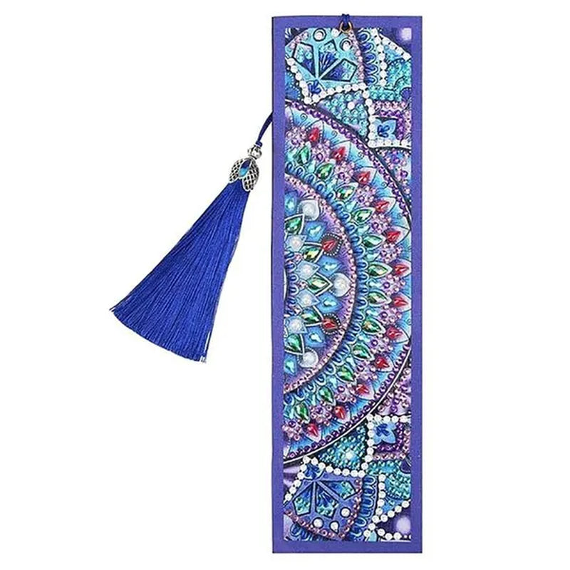 5D Diamond Bookmark Kits DIY Special Shaped Painting Bookmark with Tassel Craft Supplies
