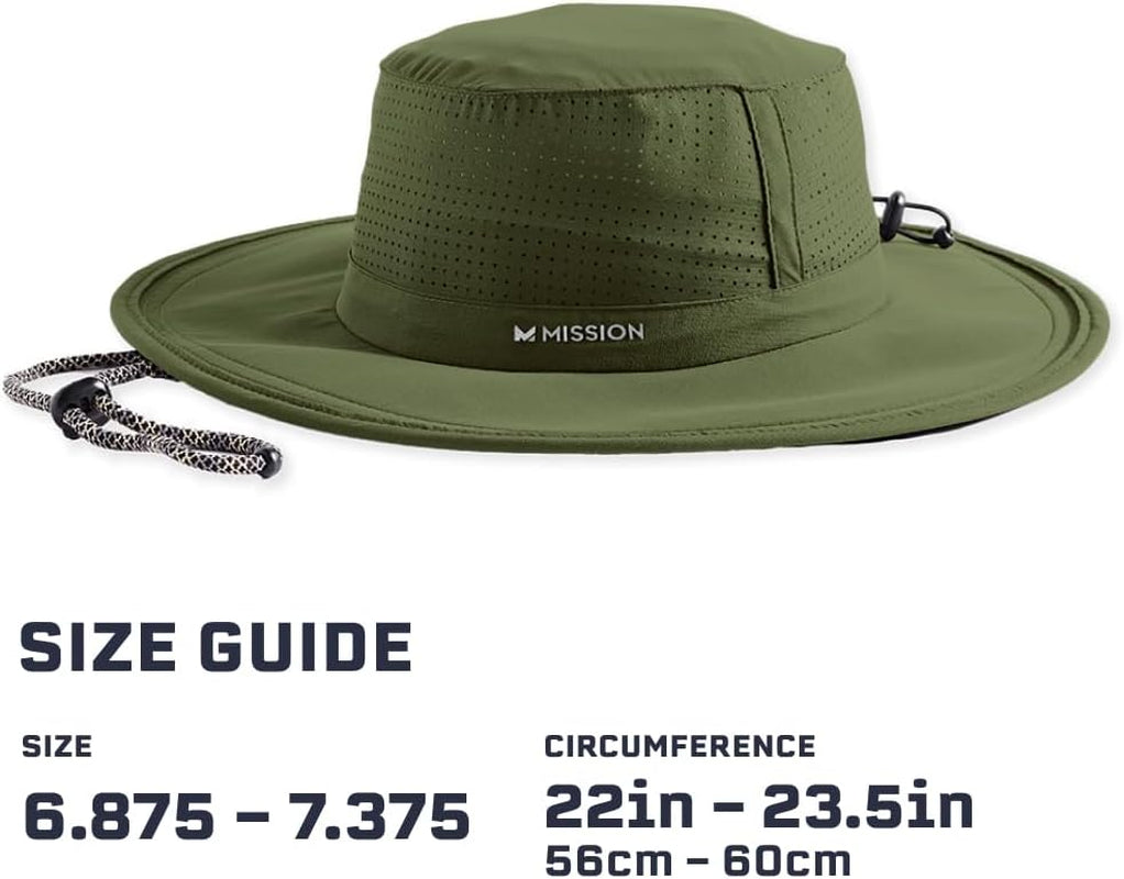 Cooling UPF Boonie Hat - Unisex Sun Hat for Hiking, Beach & Fishing - Sweat & Water Activated Technology