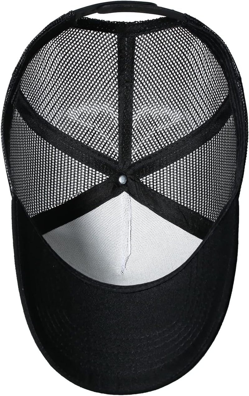 American Flag Trucker Hat - Snapback Hat, Baseball Cap for Men Women - Breathable Mesh Side, Adjustable Fit - for Casual Wear