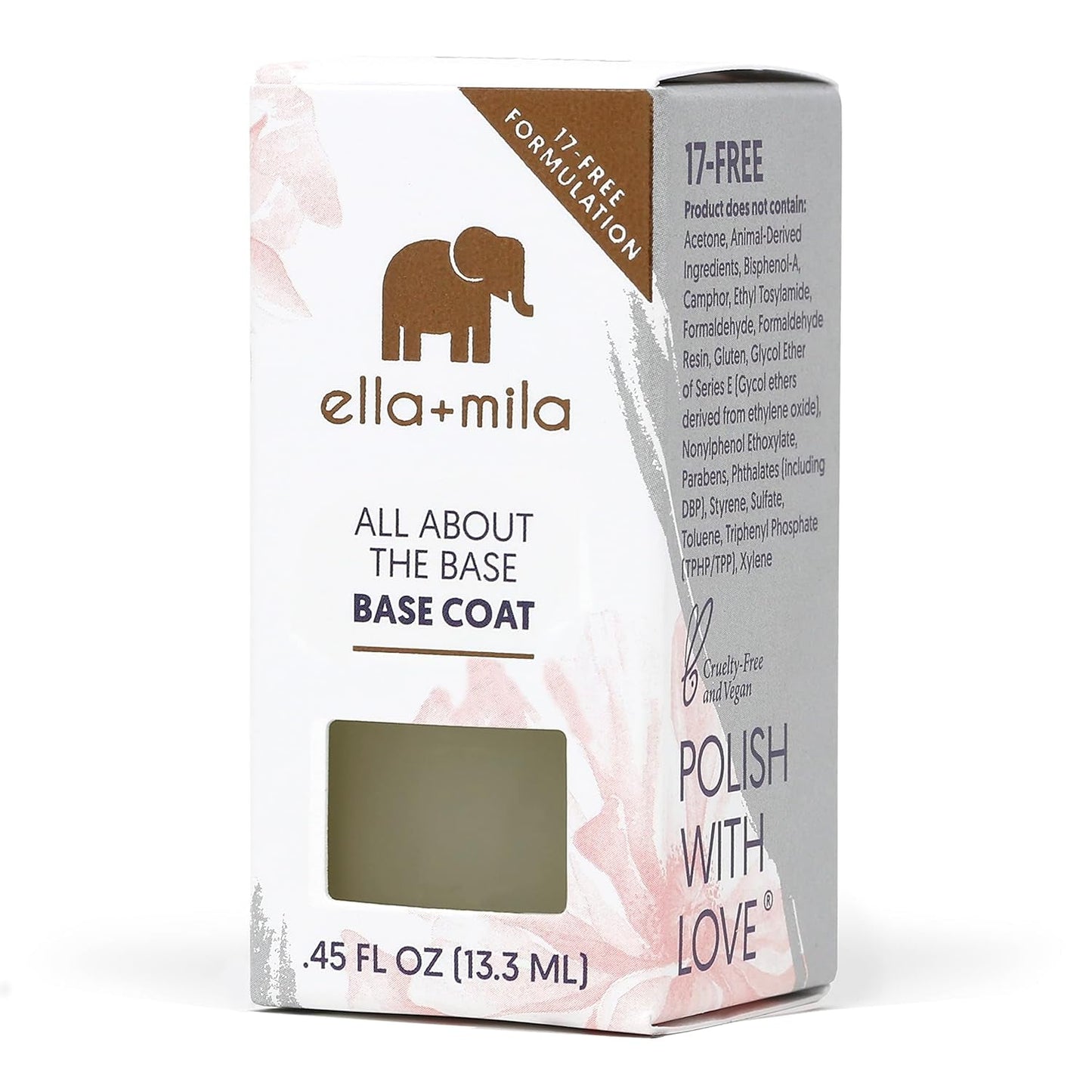 "All about the Base - Coat Nail Polish - Long-Lasting Ridge Filler Base Coat - Nail Care That Helps Smooth & Fill Natural Nails (0.45 Fl Oz)