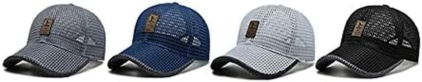 Summer Mesh Baseball Cap for Men Women Trucker Mesh Hat Baseball Hats Outdoor Sports Running Hat