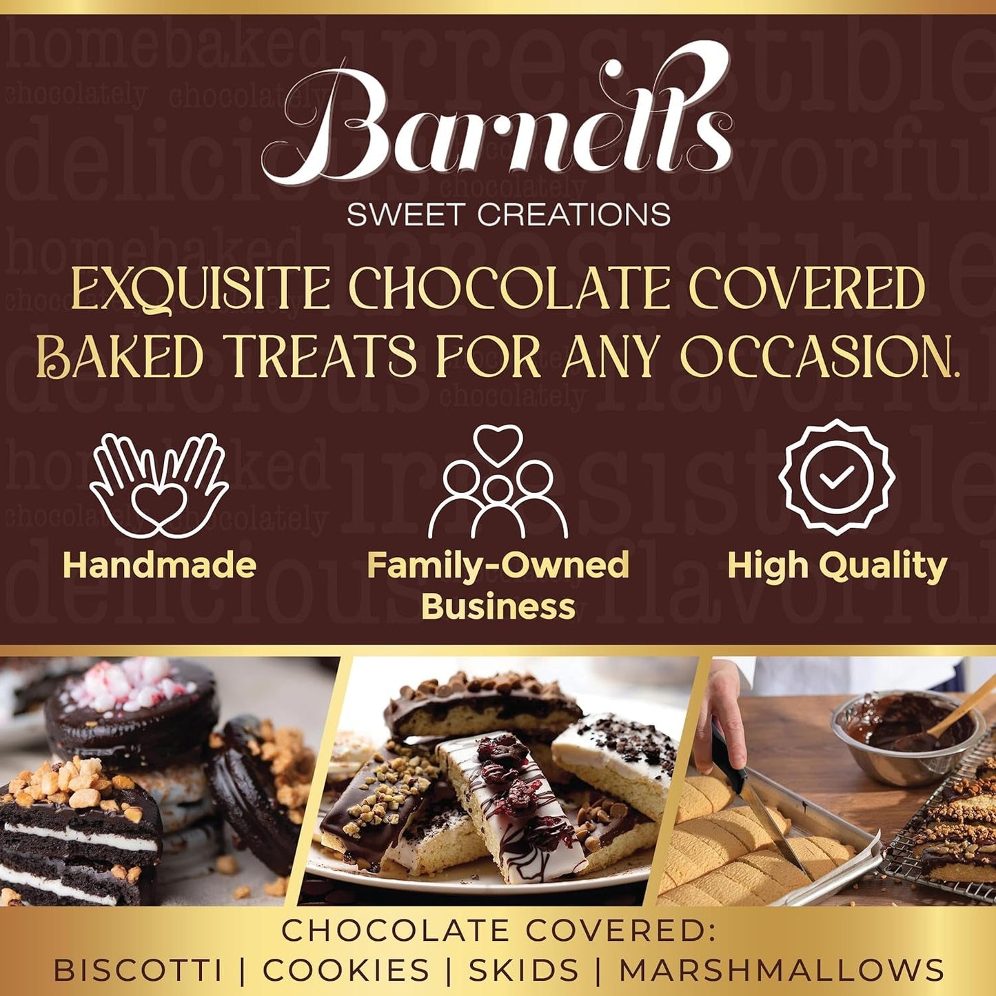 15 Crepe Valentines Cookies Gift Box, Gourmet Chocolate Covered Cookies Gift Basket, Sweet Treats for Food Delivery, Gift Ideas for Men, Women, Grandma, Grandpa