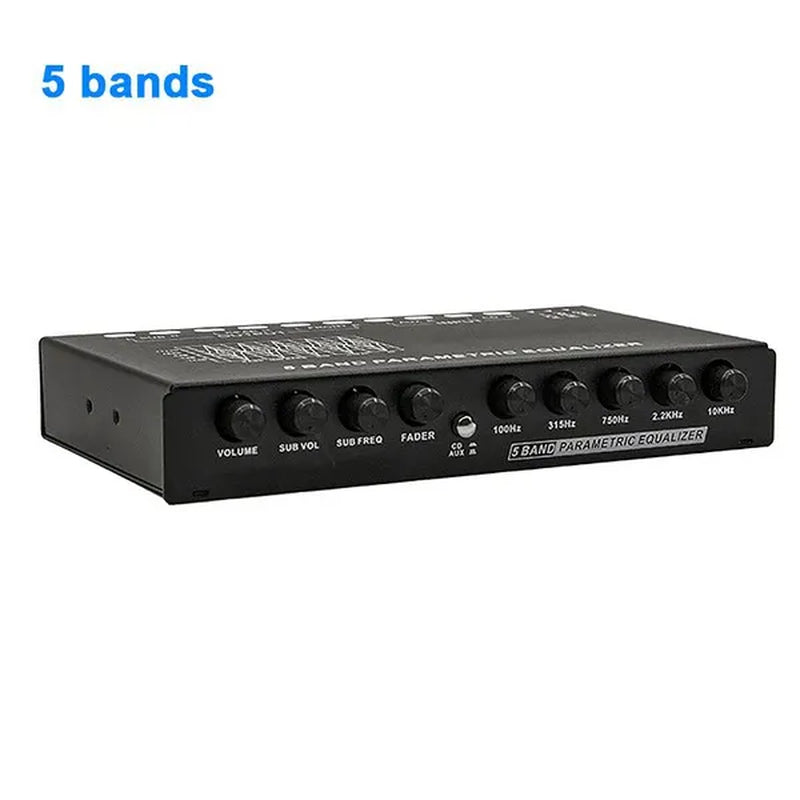 Car Audio Equalizer Amplifier Adjustable Hz EQ Car Amplifier Graphic Equalizer with CD AUX Input 5 or 7 Band Equalizer Amplificador