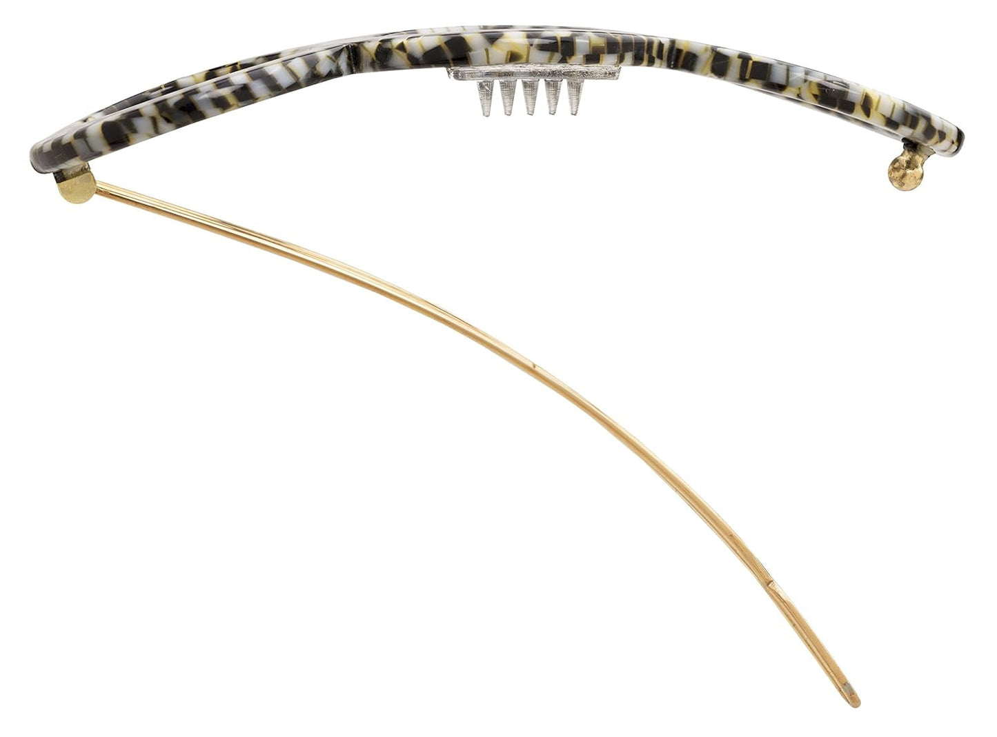 Triple Circle Tige Boule Barrette - Opera Silver