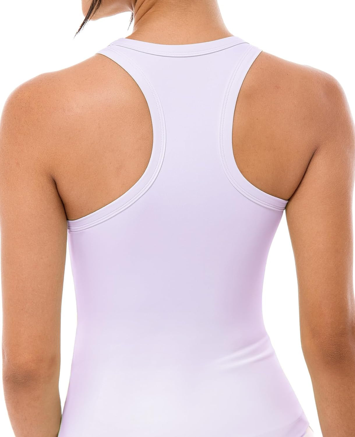 Women'S Racerback Workout Top - Crew Neck Active Running Yoga Tank Tops