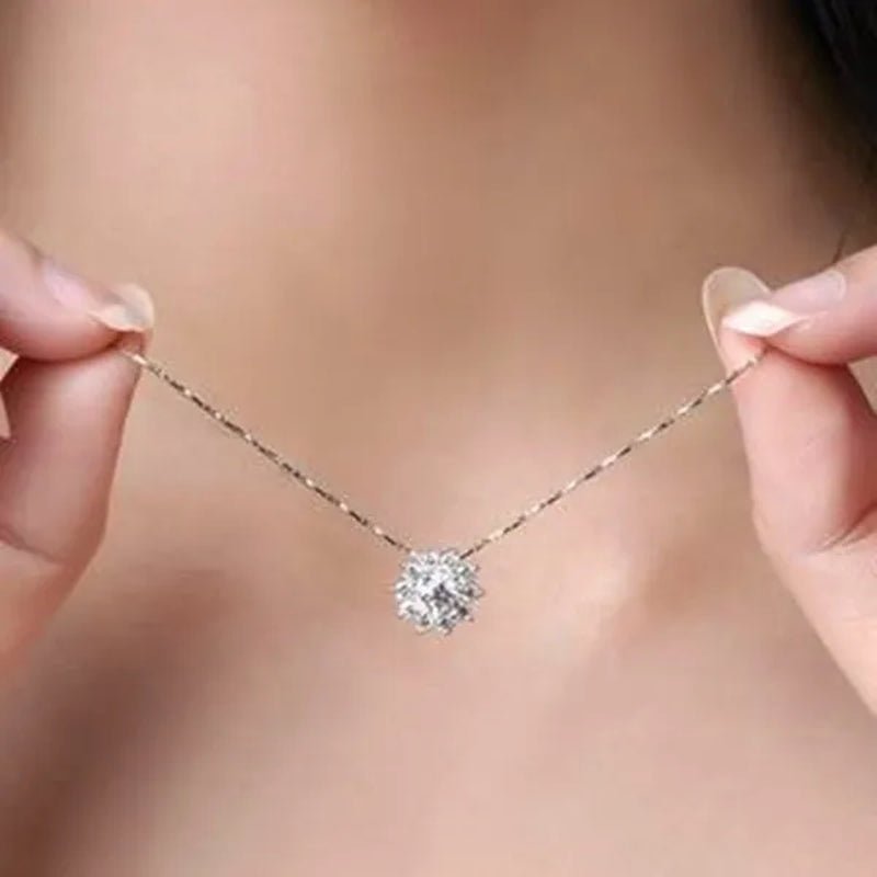3 Pcs/set 925 Silver Natural Gem AAA CZ Snowflake Antique Necklace Earrings Christmas Snowflake Jewelry Gift