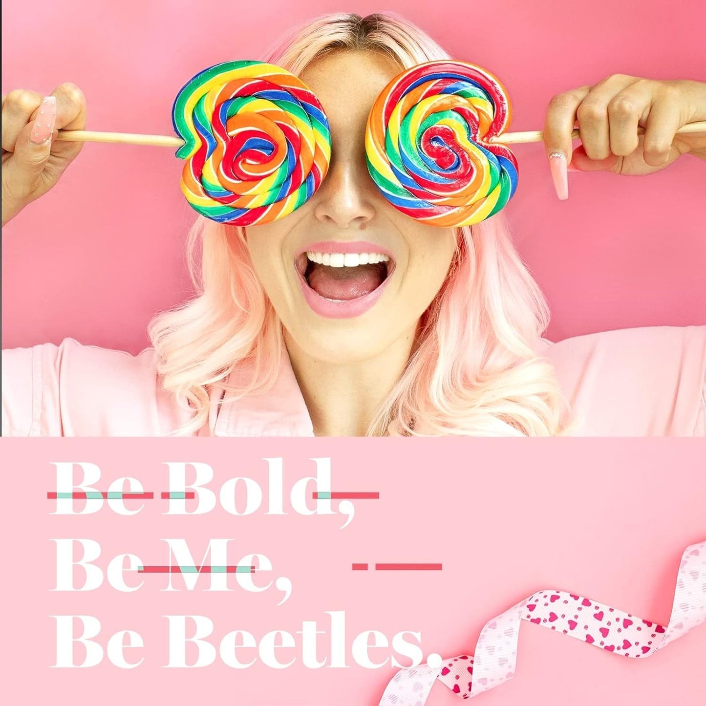 Beetles Gel Nail Polish, 6 Colors Nude Pink Rose Red Milky White Gel Polish, Sweetheart Candies Collection Soak off UV LED Nail Lamp Light Nails Spring Summer Gel Nail Gift for Women
