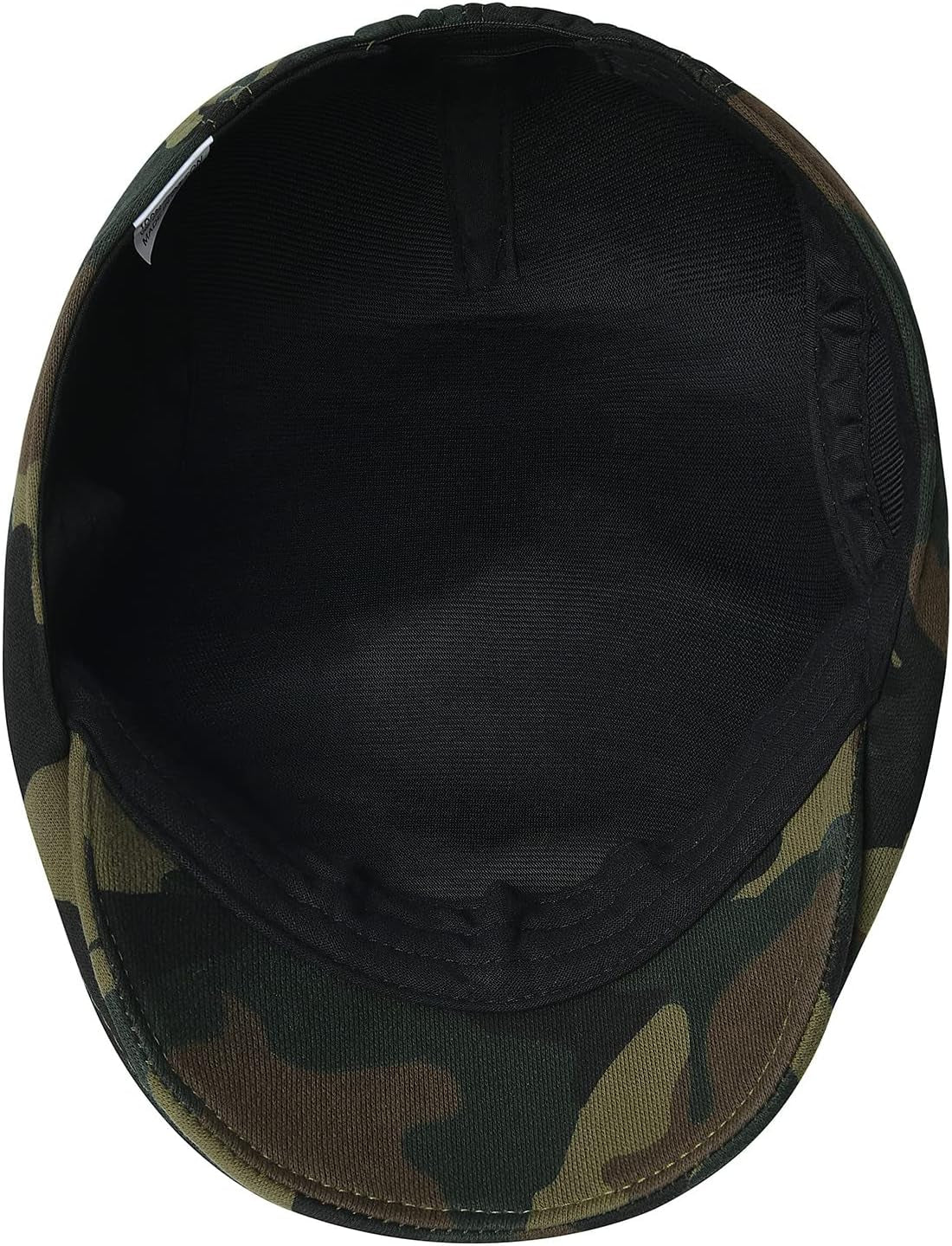 Men'S Cotton Flat Ivy Gatsby Newsboy Driving Hat Cap (Green Camouflage)