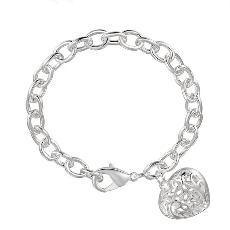 Fashion Jewelry Heart-Shape Chain Bracelets for Women