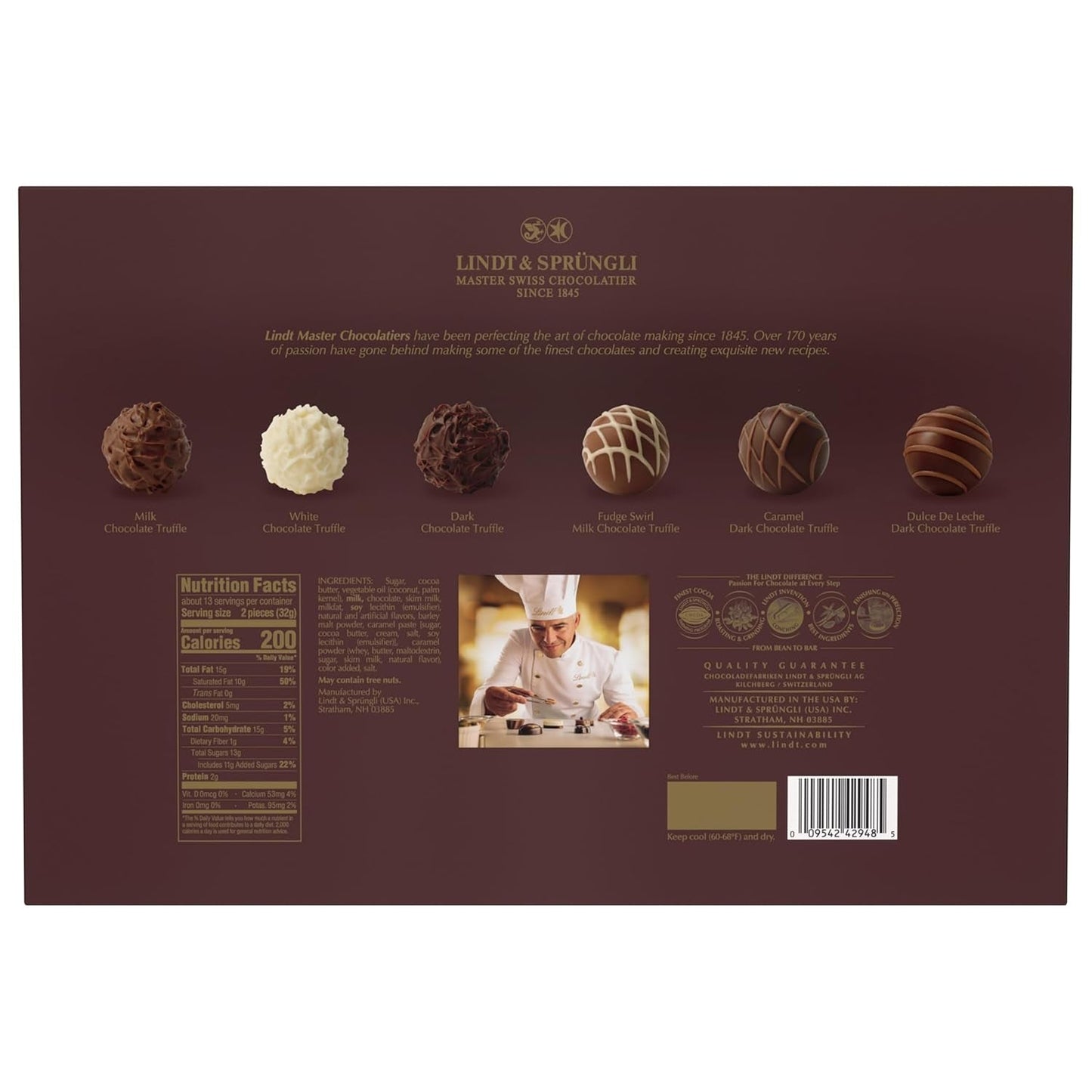 Gourmet Chocolate Truffles Gift Box, Easter Chocolate Candy, 26 Count, 14.7 Oz. Box