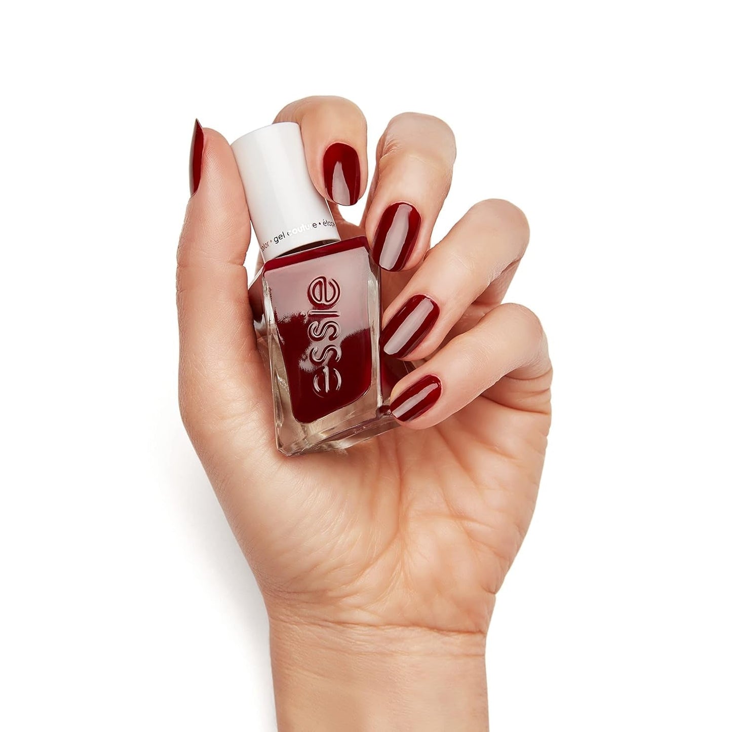 Gel Couture Long-Lasting Nail Polish, 8-Free Vegan, Deep Red, Spiked with Style, 0.46 Fl Oz
