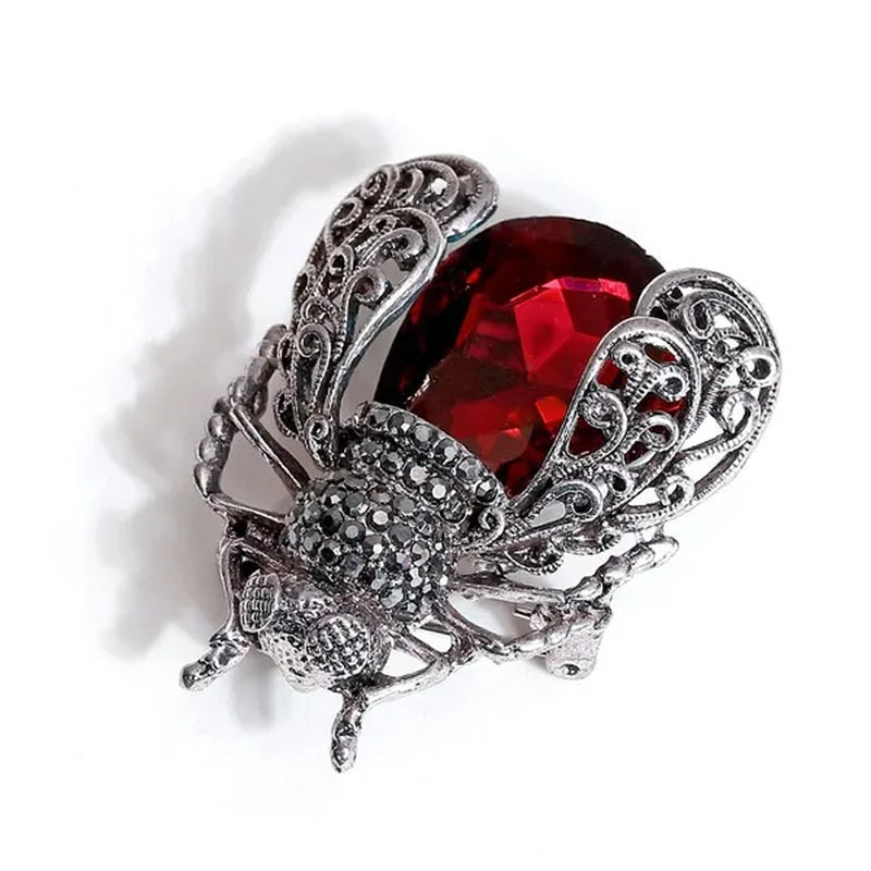 Crystal Insect Brooch Beetles Brooches Pin Fashion Brooch For Women Pins Scarf Clip Jewelry Broach Bouquet