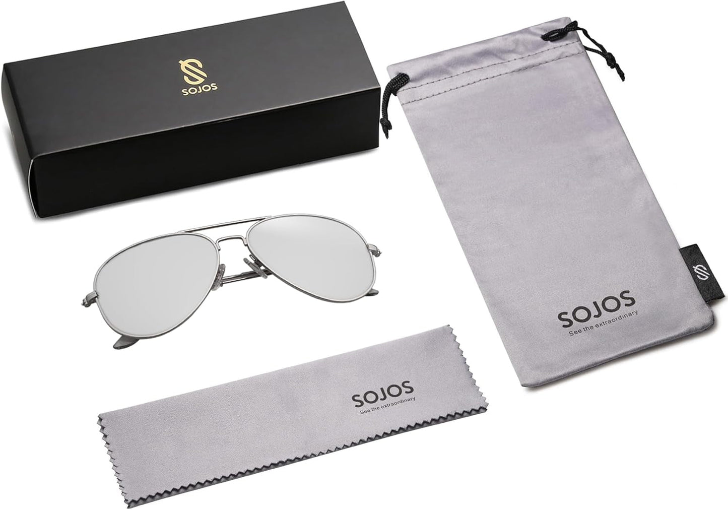 Classic Aviator Polarized Sunglasses for Men Women Vintage Retro Style