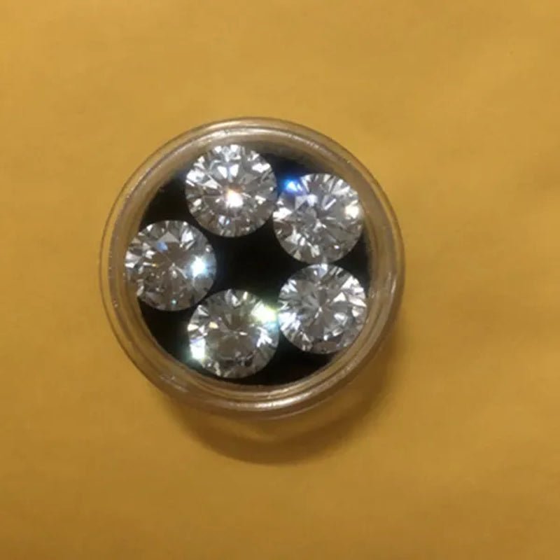 5PCS Excellent AAAAA Brilliant Cut E-F Gorgeous 10.0Mm White Color round Brilliant Cut Moissanites Loose Stone VVS