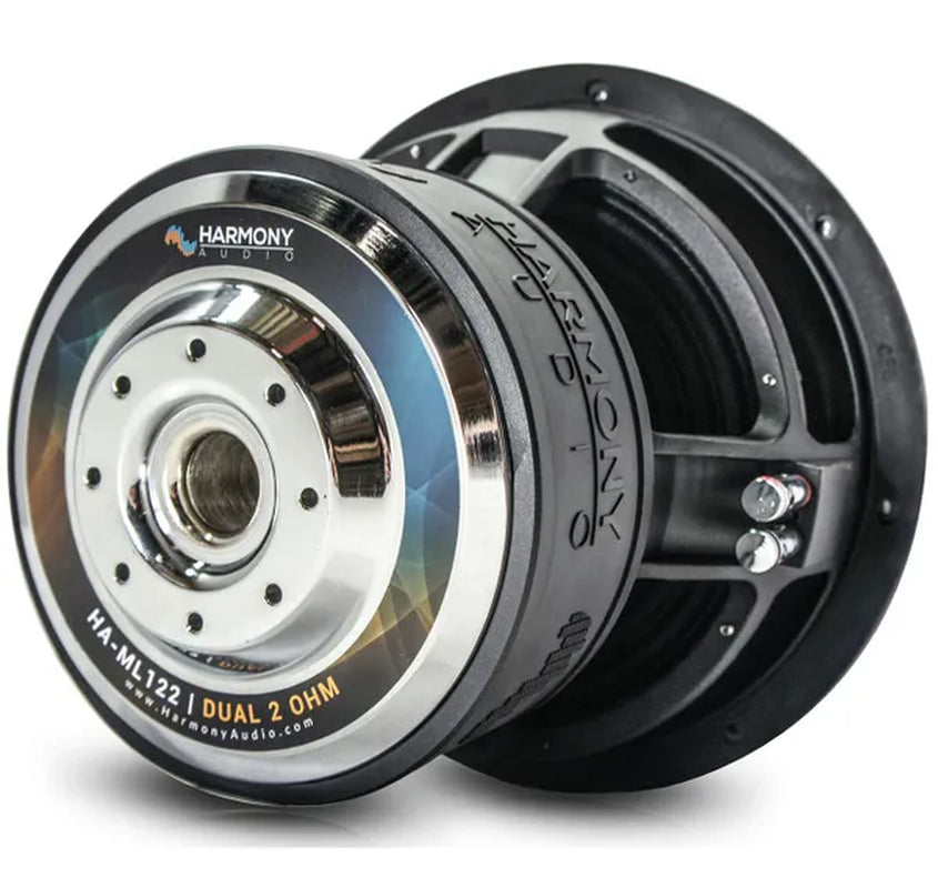 Harmony Audio HA-ML122 Monolith 12" Car Audio Competition SPL Sub 3000W Dual 2 Ohm Subwoofer
