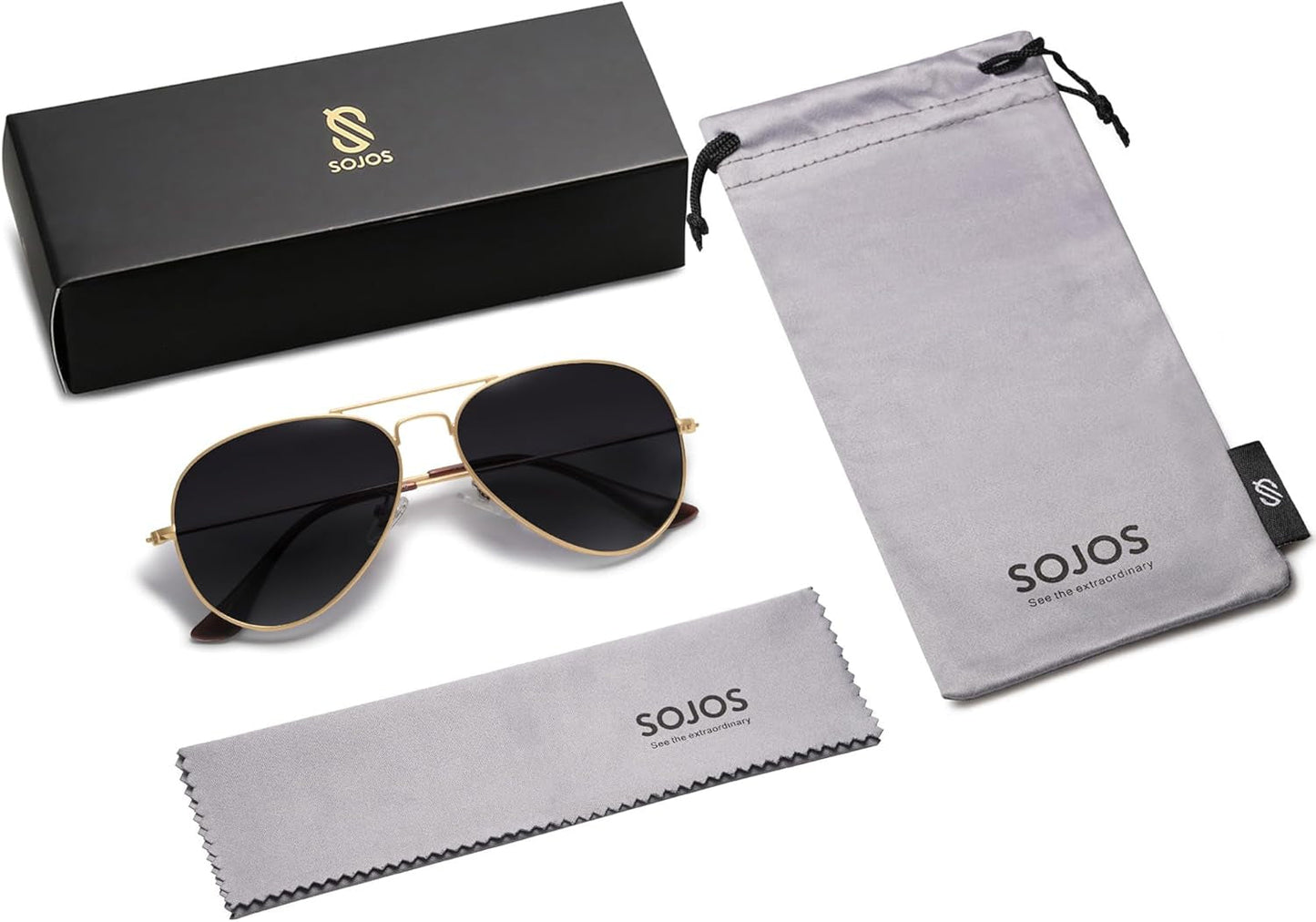 Classic Aviator Polarized Sunglasses for Men Women Vintage Retro Style
