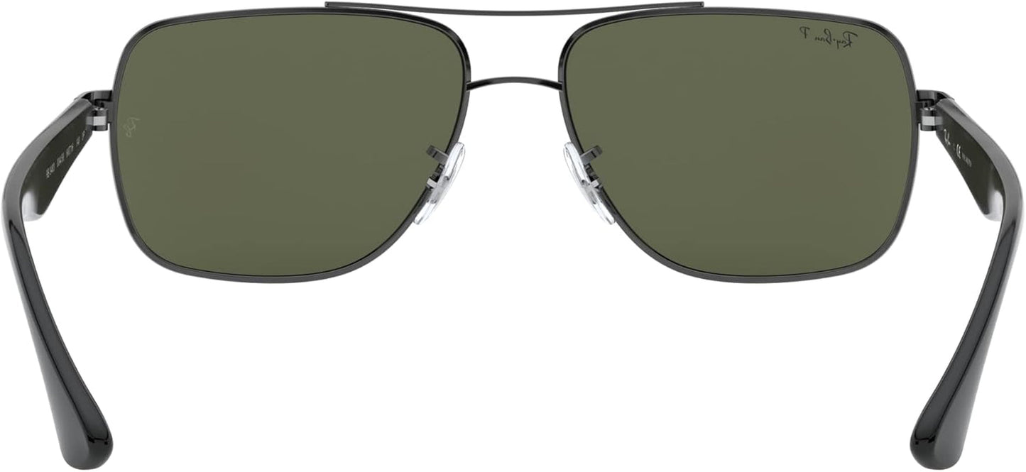 Men'S RB3483 Metal Square Sunglasses