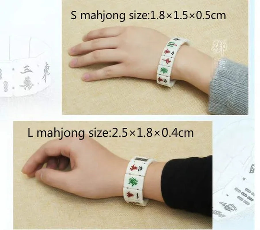 Creative Retro Chinese Style Mahjong Bangles Mah Jongg Bracelet for Men Women Gifts