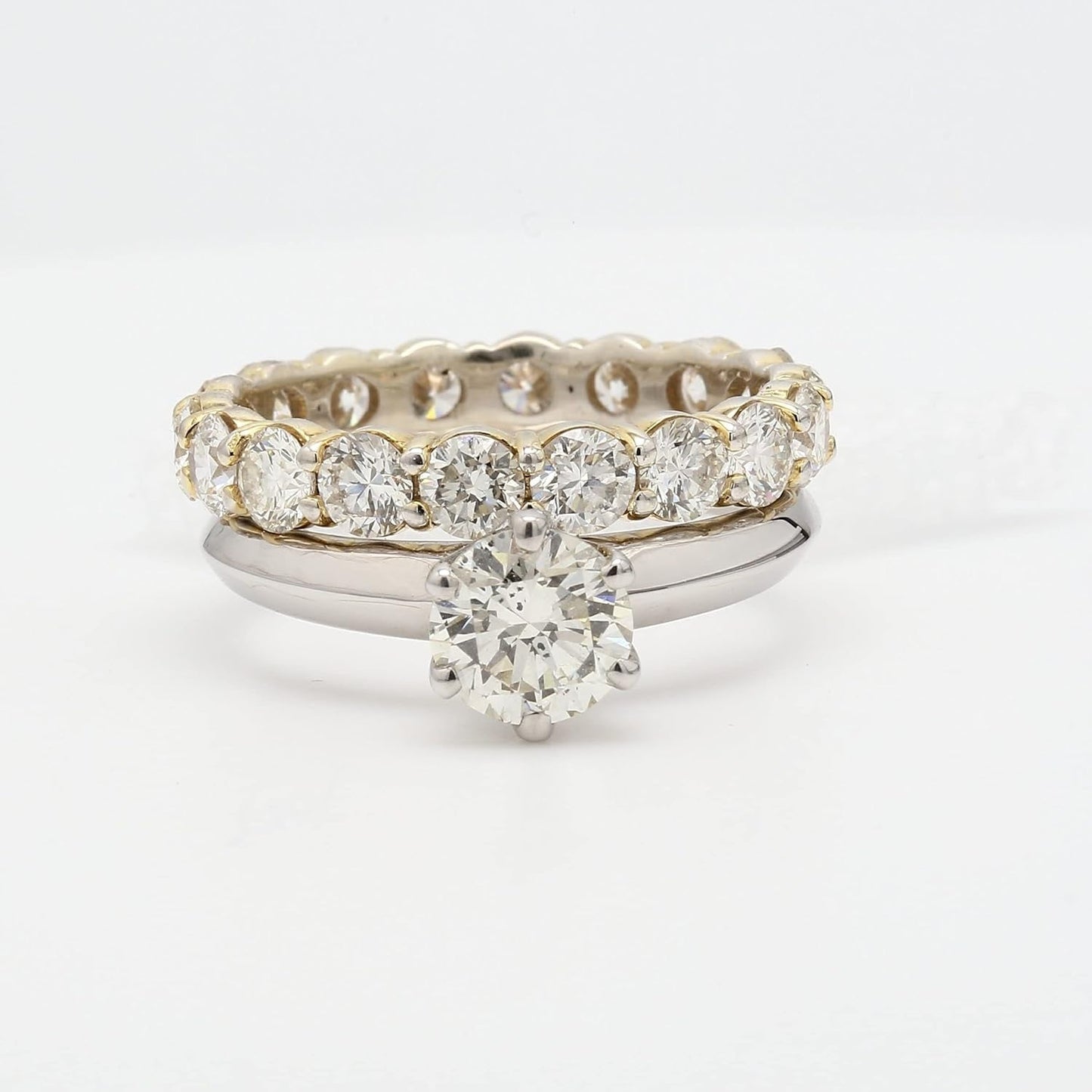 14K Yellow Gold Lab-Grown Diamond Eternity Wedding Band Ring (2.50 Cttw, I-J Color, VS2-SI1 Clarity)
