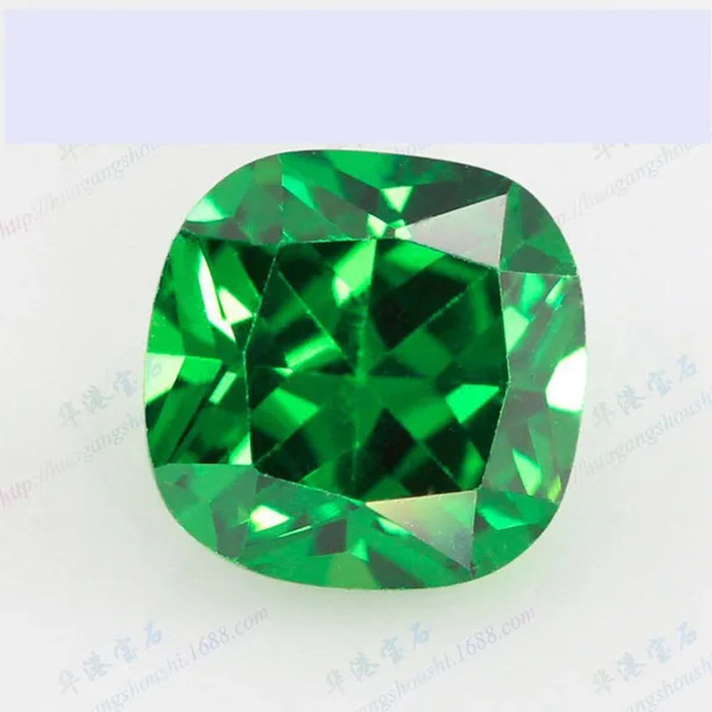 Emerald Natural AAAA 9.0Mm Colombia Emerald Corundum Spinel Square Shapes 5.70 Carats Jewelry Diy Green Gem AAAAA