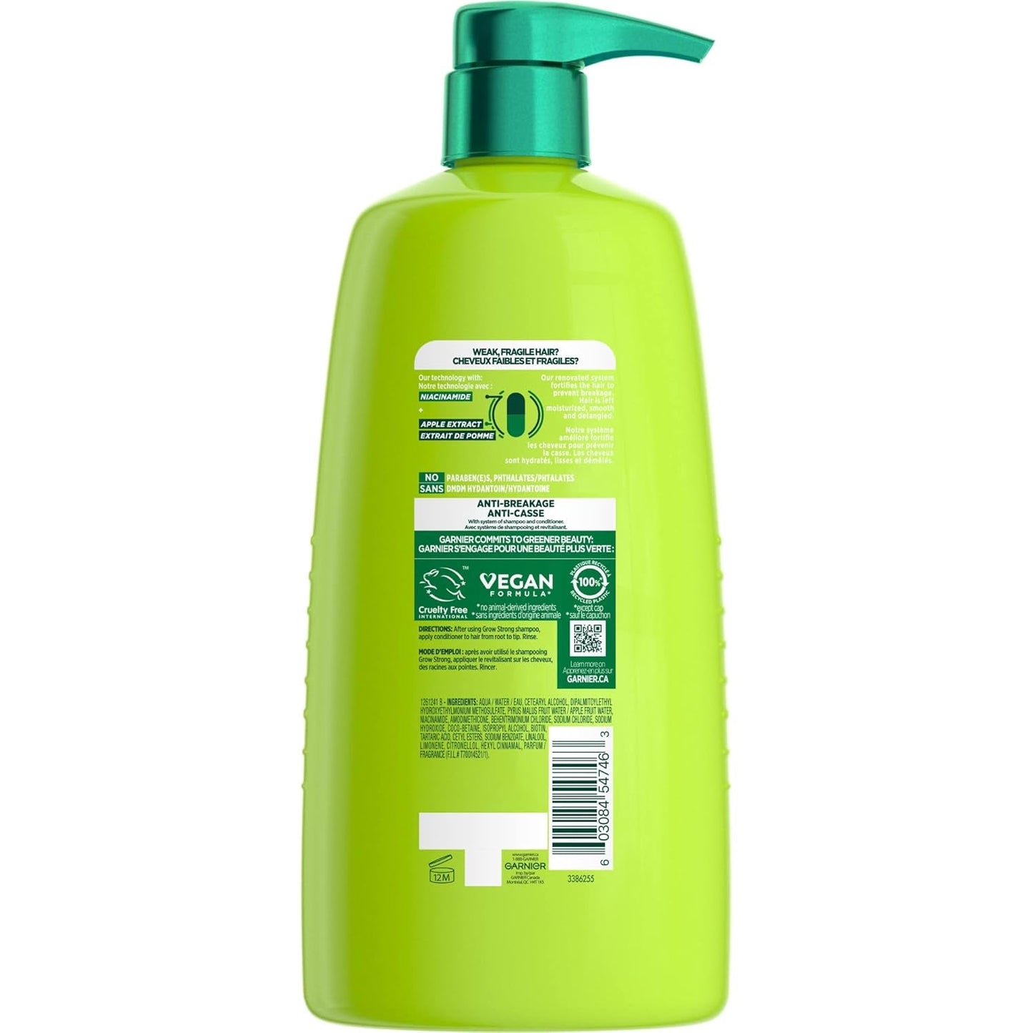 Fructis Grow Strong Conditioner, 33.8 Fl Oz, 1 Count (Packaging May Vary)