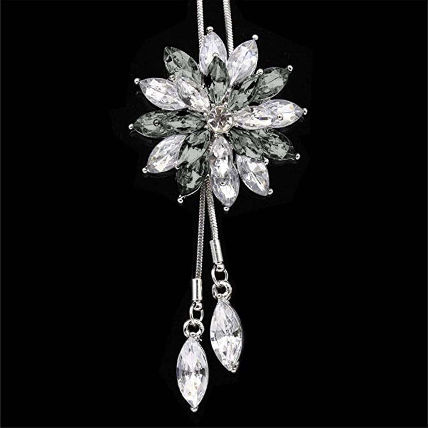 Clearance Deals MOM Letter Pendant Womens Charm Engagement Crystal Rhinestone Necklace Jewelry Gift by Zyooh (C-Gray)