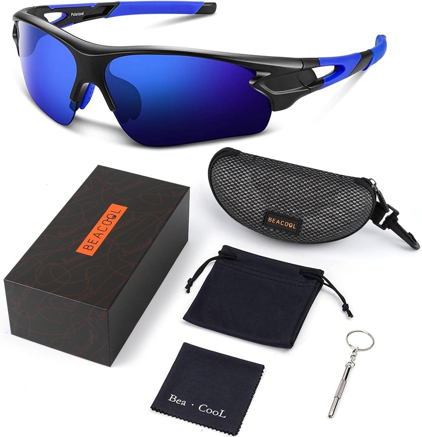 Polarized Sports Sunglasses for Men Women Youth Baseball Fishing Cycling Running Golf Motorcycle Tac Glasses UV400