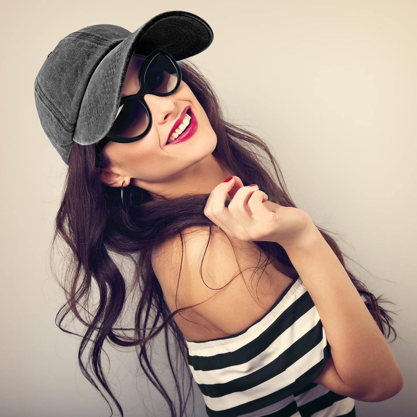 3 Pack Washed Plain Vintage Baseball Cap Cotton Adjustable Twill Bulk Low Profile Classic Dad Hat for Men/Women