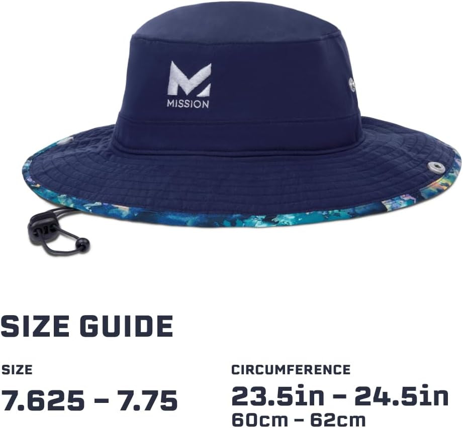 Cooling Bucket Hat - Unisex Wide-Brim Hat for Men & Women - Lightweight, Foldable & Durable - Cools up to 2 Hours