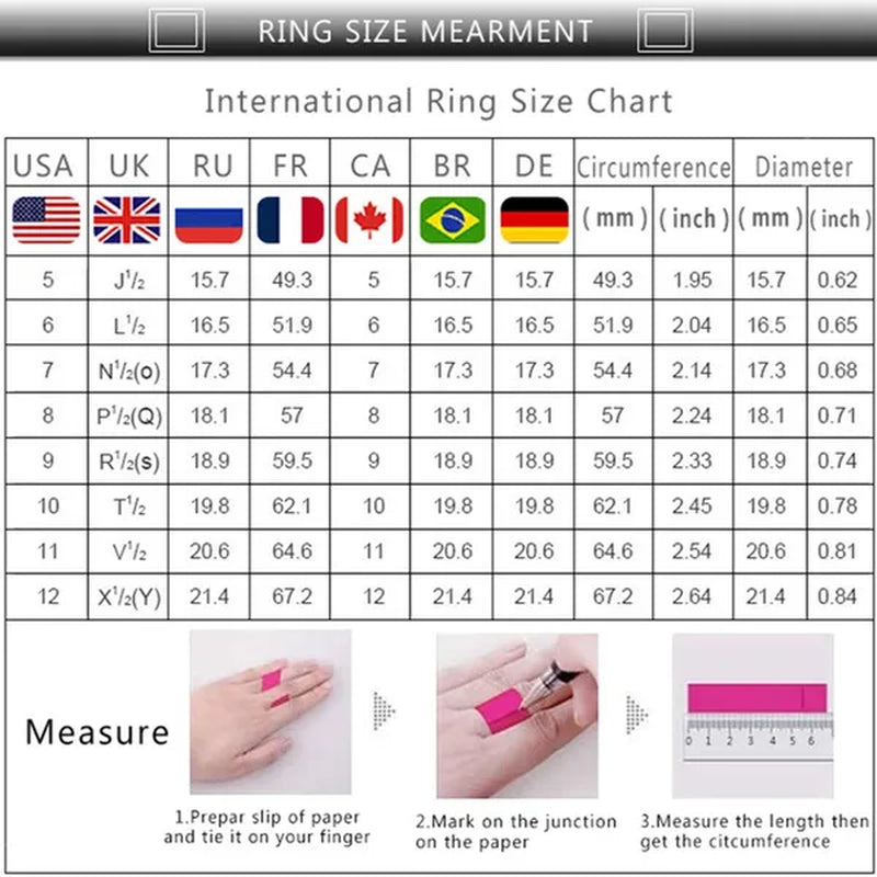 3Pcs/Set Luxury Brand Fashion Infinity Rings Set for Women Engagement Wedding Diamond Rings Anniversary Jewelry Birthday Party Ring Set