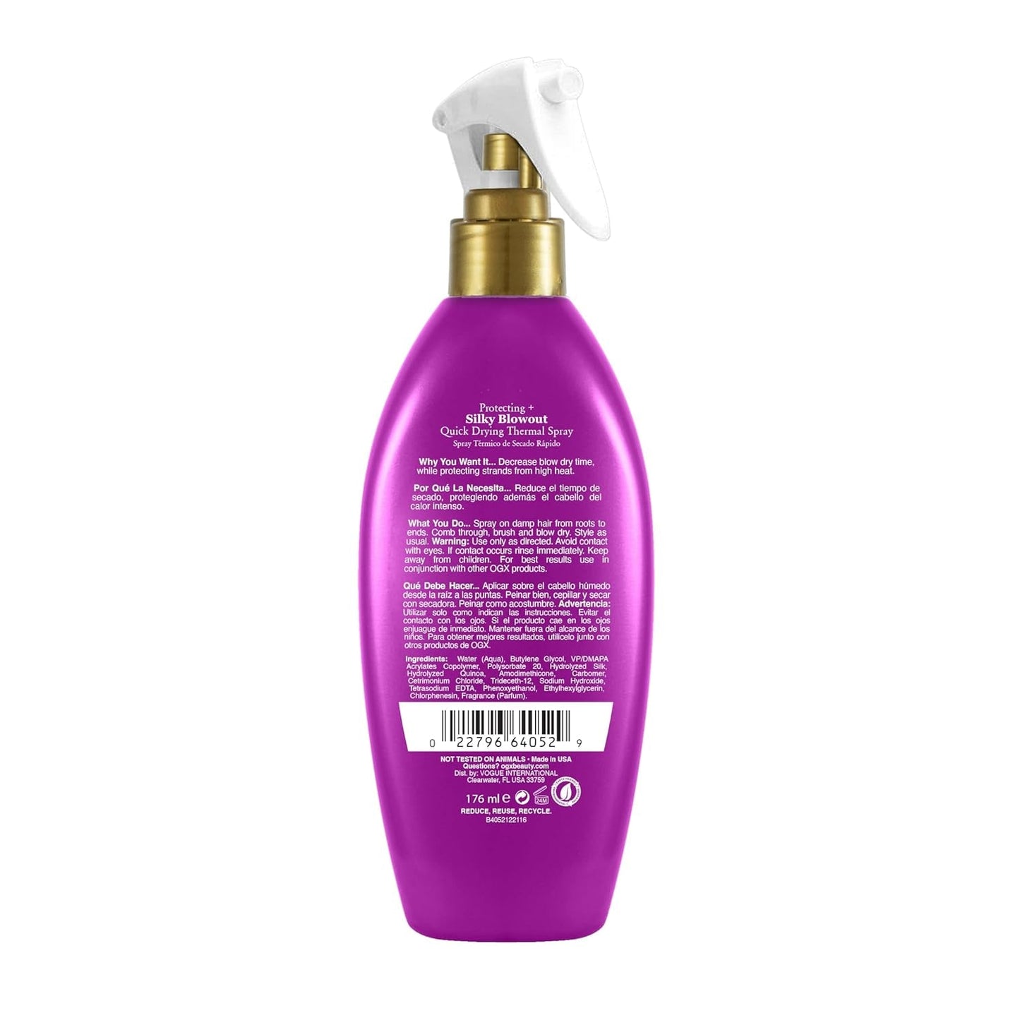 Protecting + Silky Blowout Quick Drying Thermal Spray, 6 Fl Oz