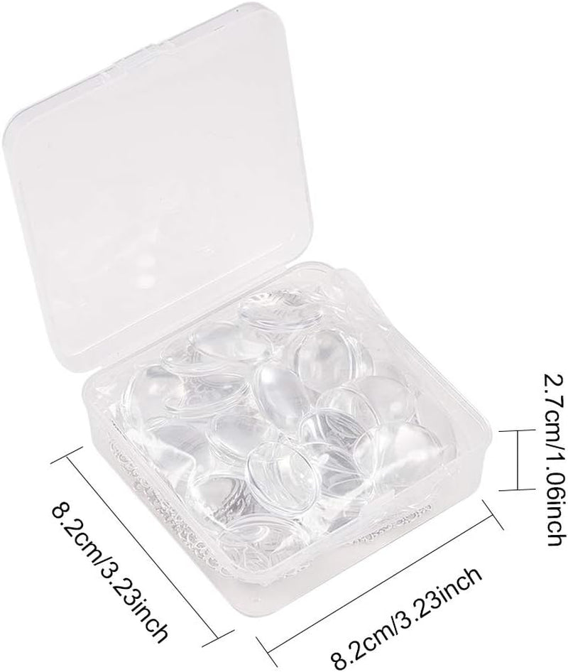 60Pcs Bezel Pendant Blanks Settings - 30Pcs Oval Pendant Trays Photo Charms with 30Pcs Glass Cabochons for Mom Bouquet Bridal Wedding Brides Graduation Charm Jewelry Making, 25X18Mm