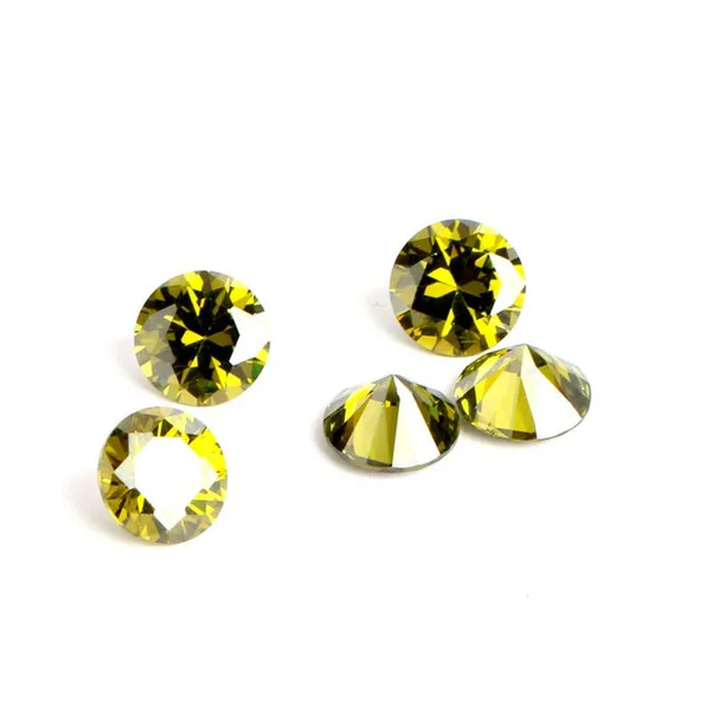 4Mm 50Pcs/Pack Cubic Zirconia Stone Loose Crystal Beads for Jewelry Making Findings