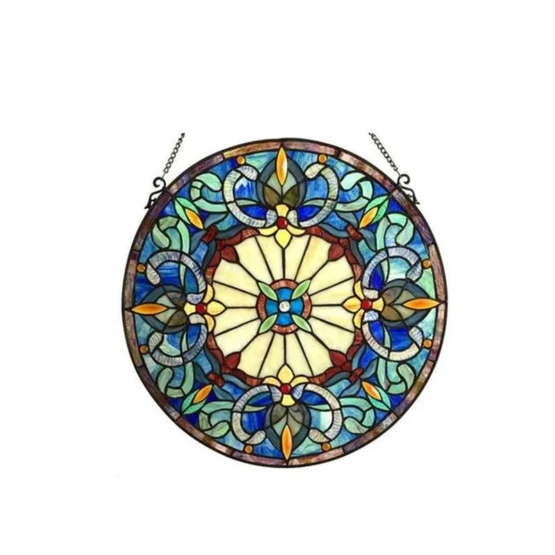Chloe Lighting CH1P095BV22-GPN 22 in. Frances Tiffany Glass Victorian Window Panel