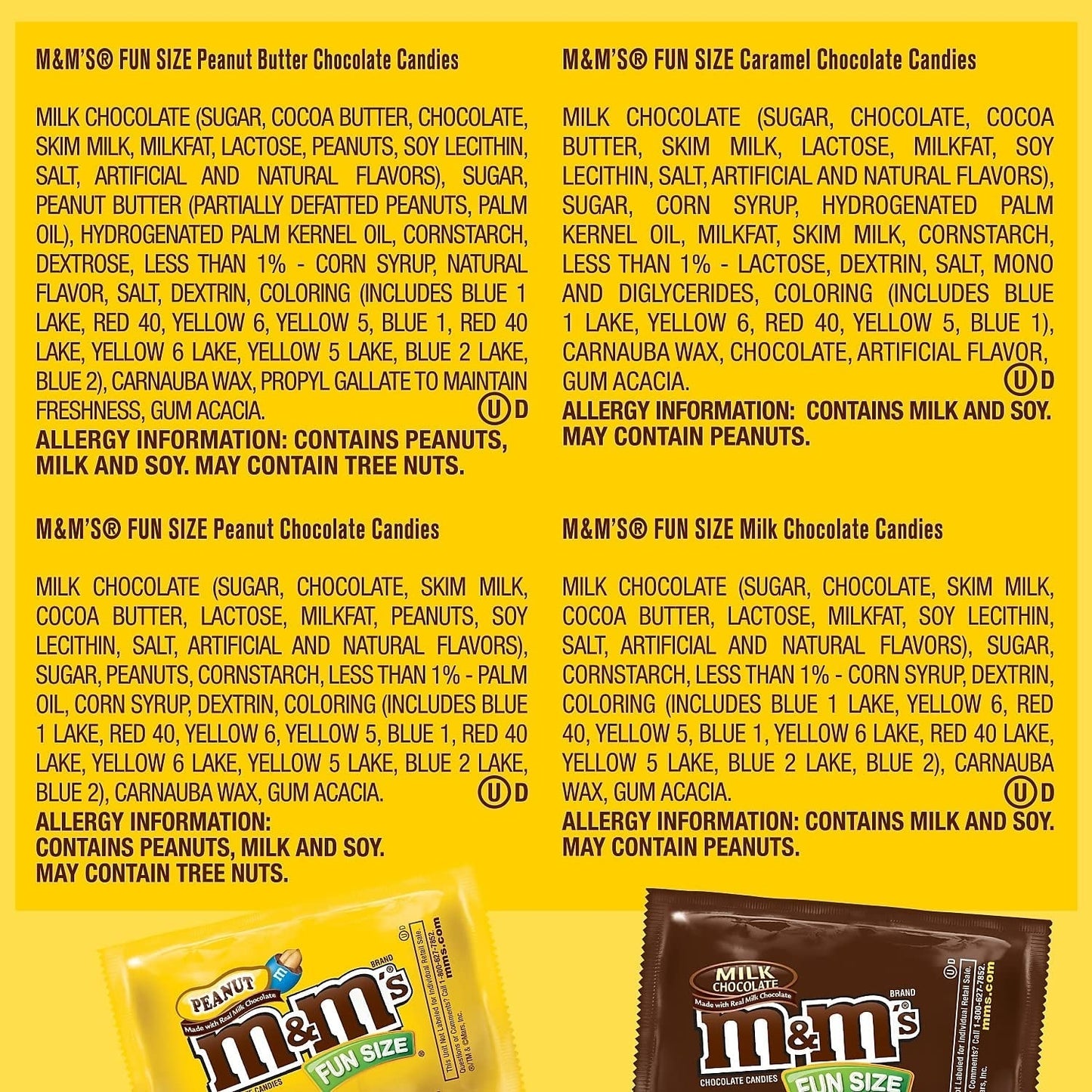 Original, Peanut, Peanut Butter & Caramel Fun Size Bulk Easter Chocolate Candy, 30.35 Oz, 55 Ct, Bag