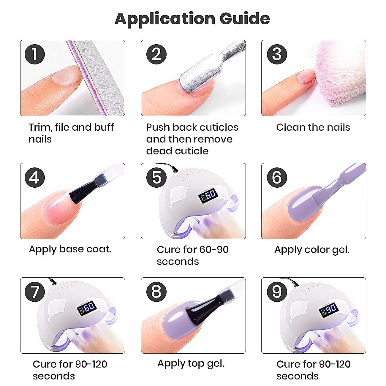 Gel Nail Polish Blue Purple 15Ml Dark Opaque Pastel Gel Polish Milky Bluish Purple 1 Piece Single Bottle Cool Tone Soak off at Home Salon DIY French Manicure Nails Art