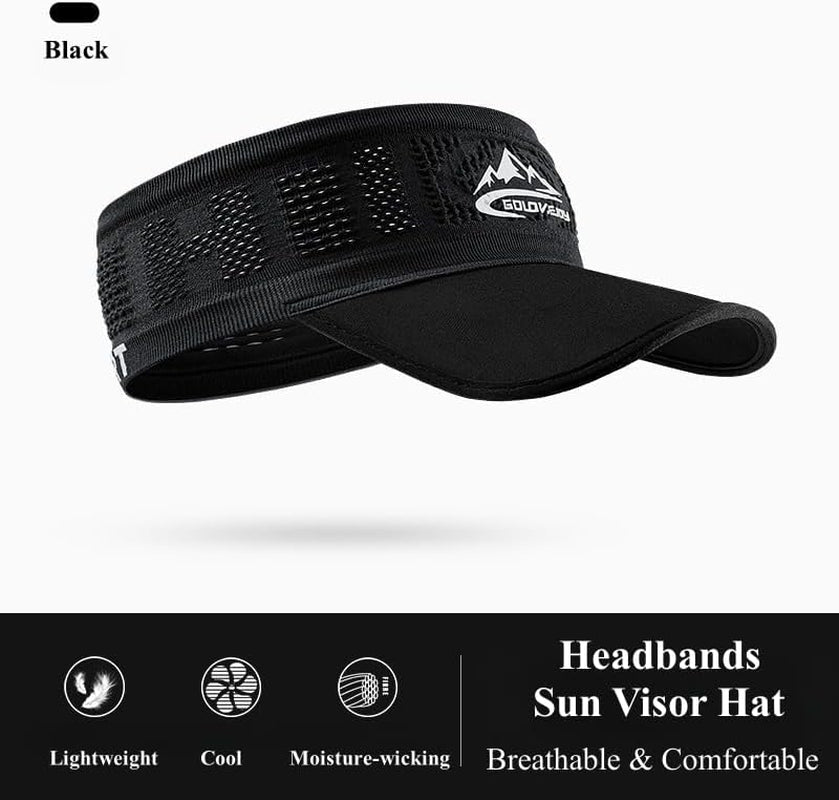 Sport Sun Visor Hats for Men Women Headsweats Sunvisor Cap for Men Women Sun Visors for Running, Golf, Tennis, Softball