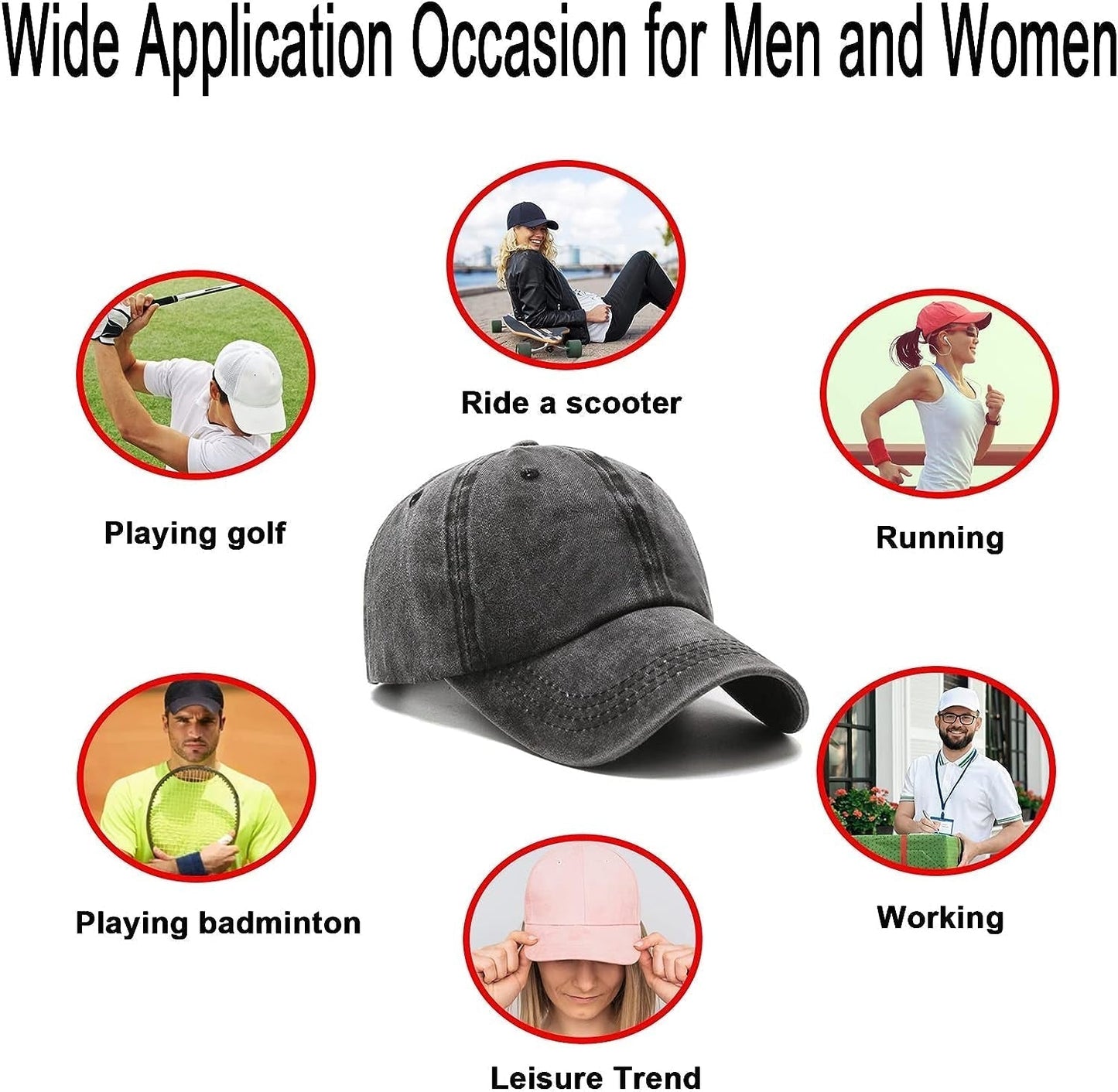 Baseball Cap Golf Dad Hat Adjustable Original Classic Low Profile Cotton Hat Unconstructed Plain Cap Men Women