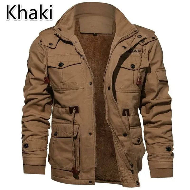 3 Colors Outdoor Cashmere Cotton Clothes for Men in Europe and America