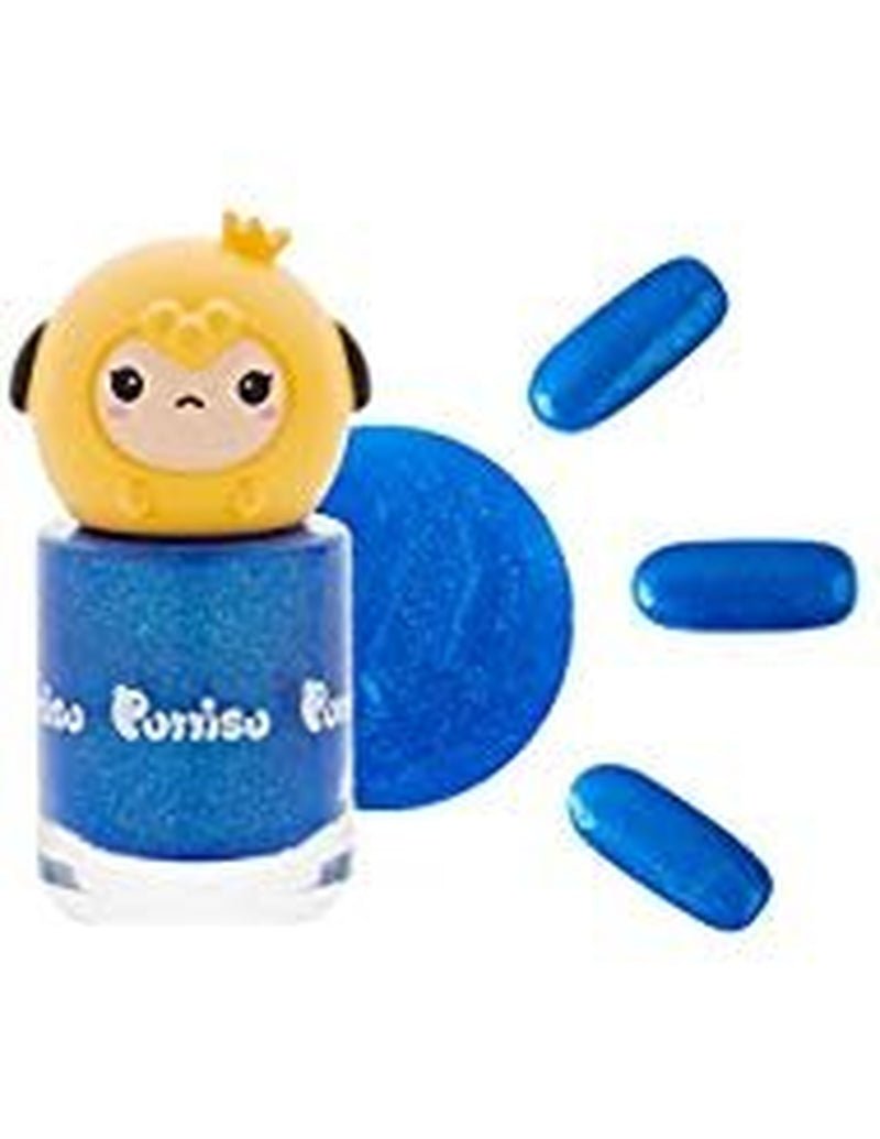 Bling Pang Pang Nail Polish High - Gloss Pearl Sticker Type Water - Based, Peelable, Non - Toxic (B04 Twinkle Blue) - WORLD TIME VISITS