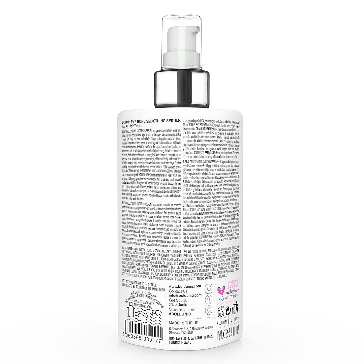 Boldplex 6 Hair Serum - Hydrating Leave in Protein Treatment for Frizzy, Dry, Damaged, Broken, Curly, Straight or Bleached Hair Types - Paraben & Sulfate Free. Cruelty Free, 100% Vegan. 5.9 Fl.Oz