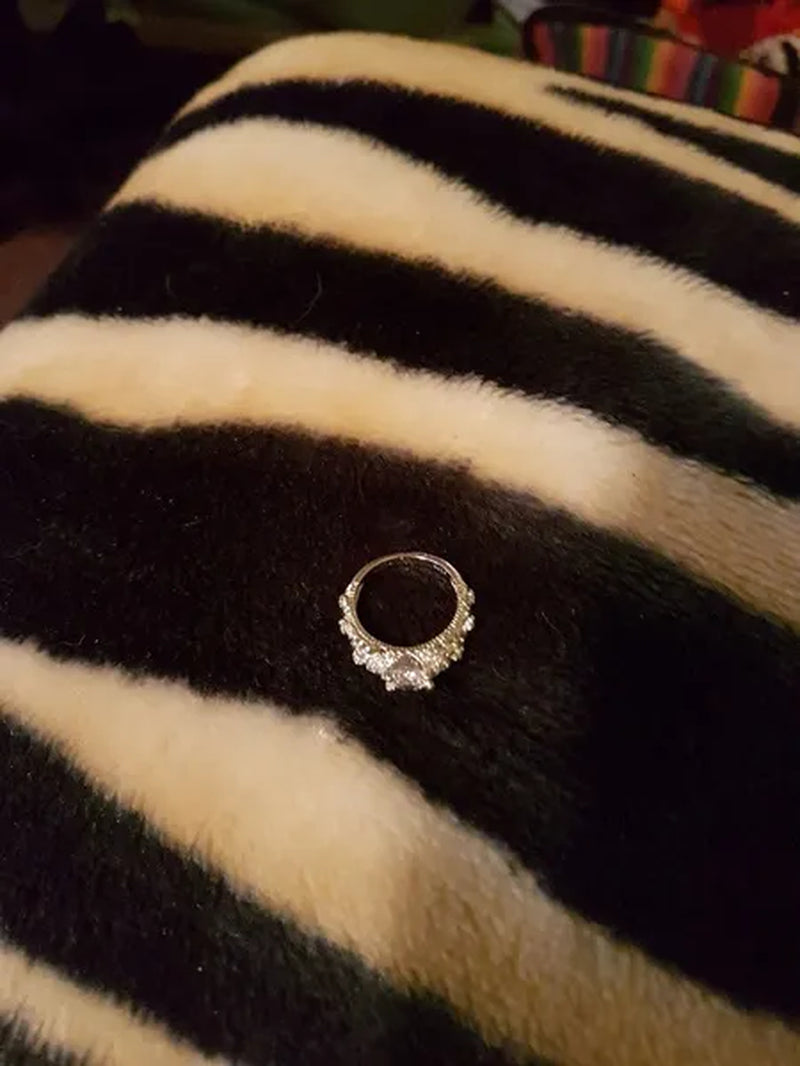 925 Sterling Silver Classical Baroque Pattern Carved White Sapphire Bride Wedding Engagement Ring Jewelry Size 4 5 6 7 8 9 10 11 12