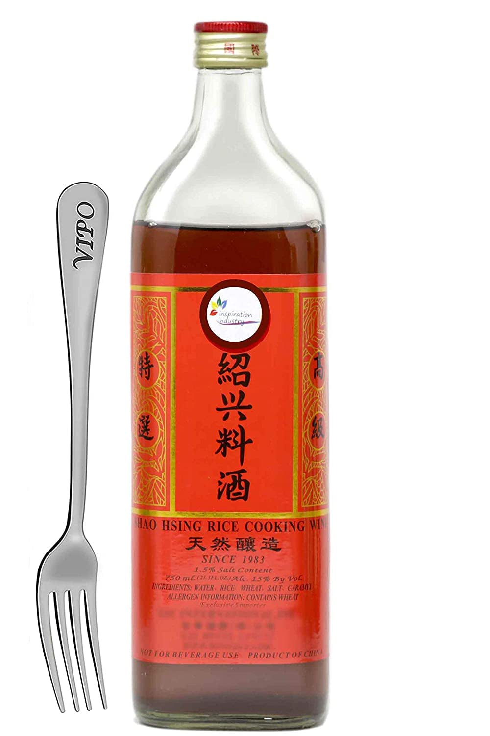 Shaohsing Rice Cooking Wine, Shaohsing Wine, Shaoxing Wine Chinese Cooking Wine, Shaoxing Rice Wine, 750 ML(25.3 Fl, OZ) Comes with Free Inspiration Spoon. (1 Bottle)