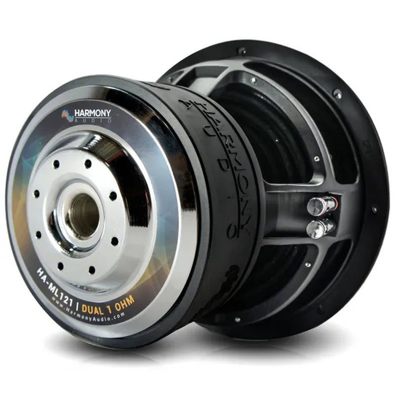Harmony Audio HA-ML121 Monolith 12" Car Stereo Competition SPL Sub 3000W Dual 1 Ohm Subwoofer