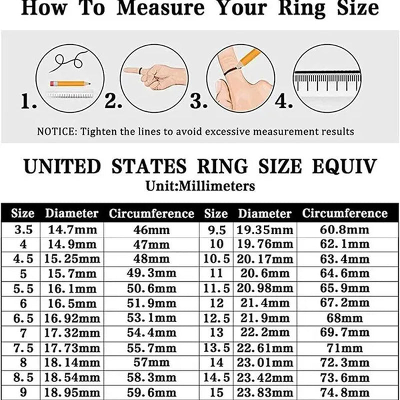 3Mm Women Titanium Engagement Ring Cubic Zirconia Eternity Wedding Band Size 6 to 10