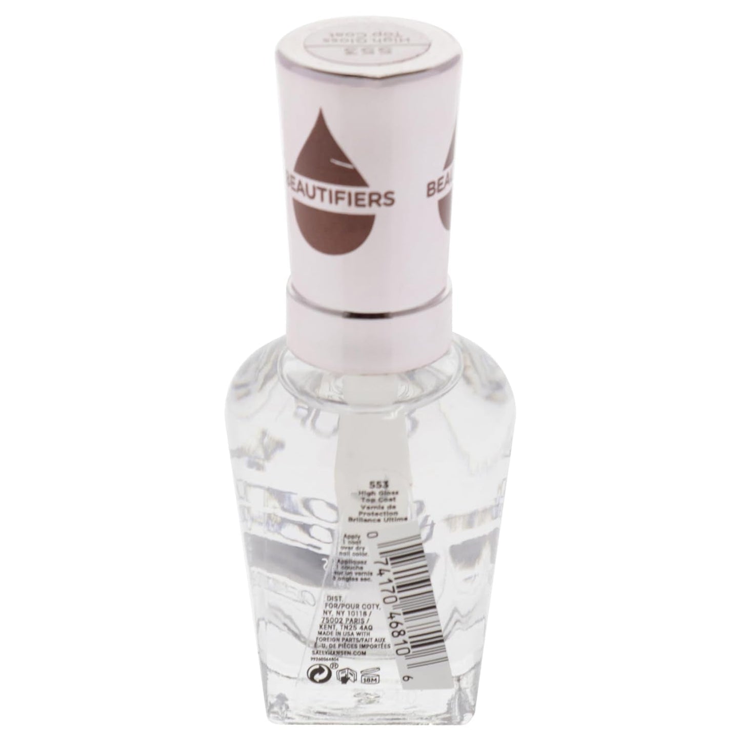 Color Therapy™, High Gloss Top Coat, Argan Oil, Long Lasting, Healthy Nails, Clear Nail Polish
