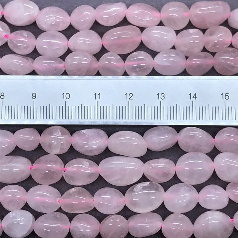 Rose Quartz Beads Natural Loose Stone Semi Precious Irregular Conformal Gem