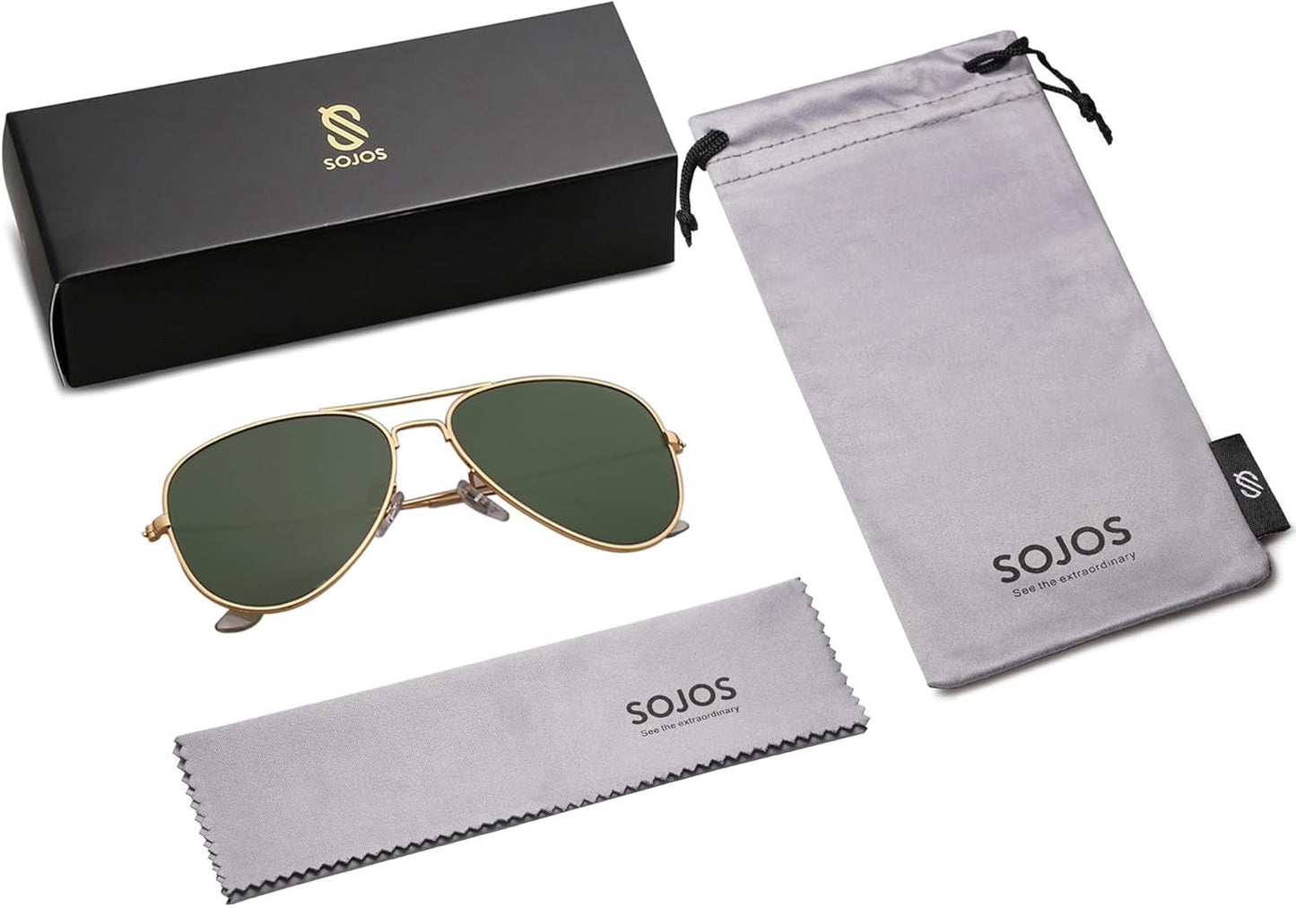 Classic Aviator Polarized Sunglasses for Men Women Vintage Retro Style