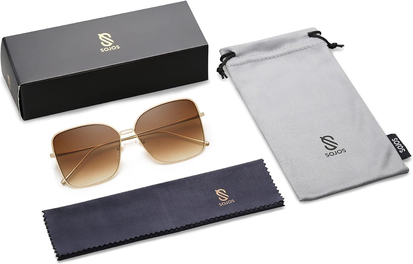 Classic Trendy Square Oversized Sunglasses Womens Mens UV400 Big Large Designer Shades SJ1082